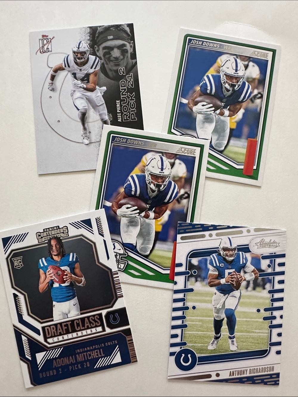 Indianapolis Colts Blue Football Card Lot - Multi-Card Set